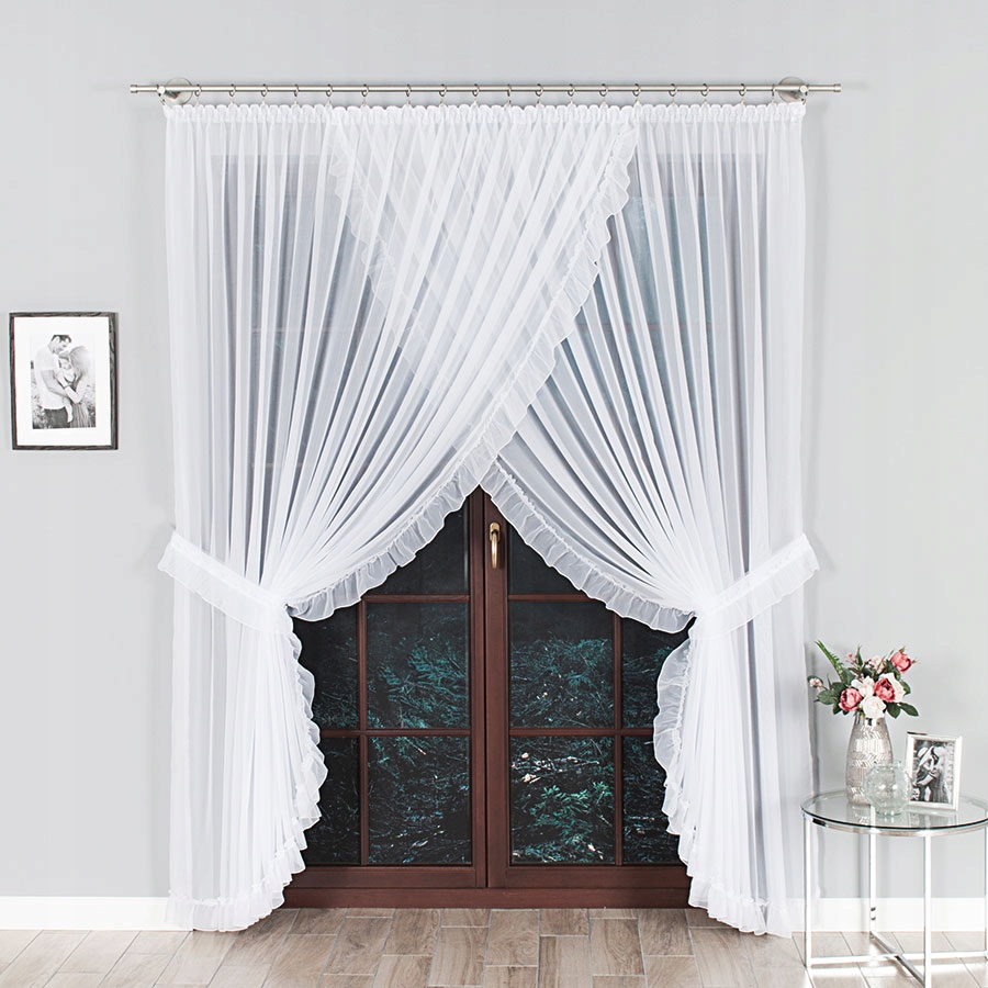 FIRANA ZAKŁADANA Z FALBANKAMI WOAL 500cm NA WYMIAR