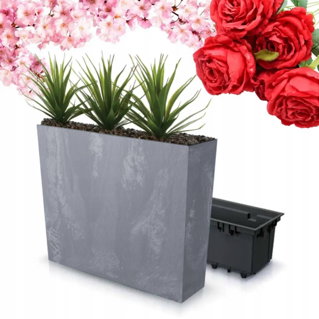 Donica Ogrodowa Wysoka Urbi Case Betton Effect T – marengo Doniczka XXL