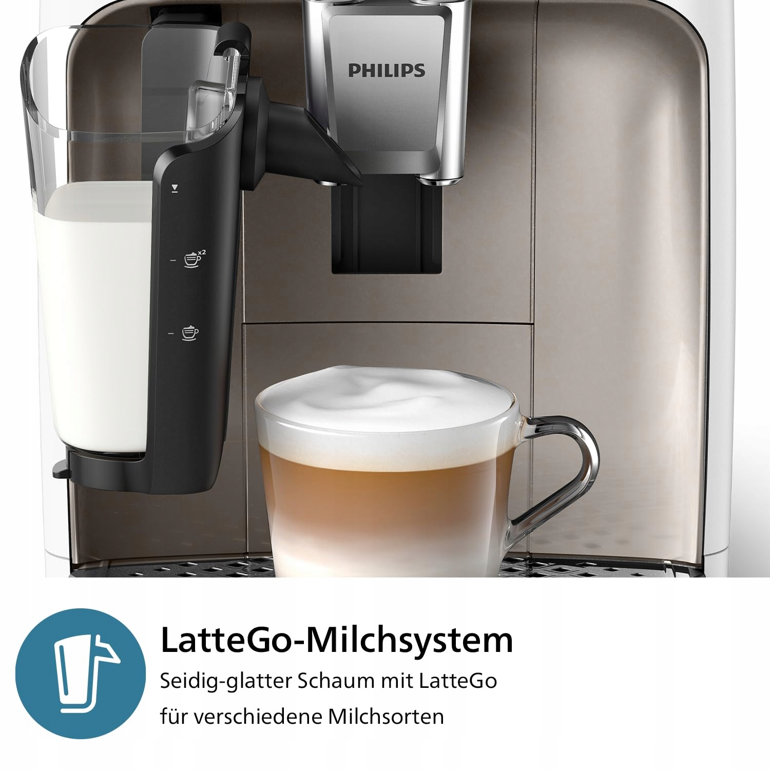 PHILIPS Ekspres Do Kawy Automatyczny LatteGo 4 Napojów Wyświetlacz Dotykowy — miniatura 5