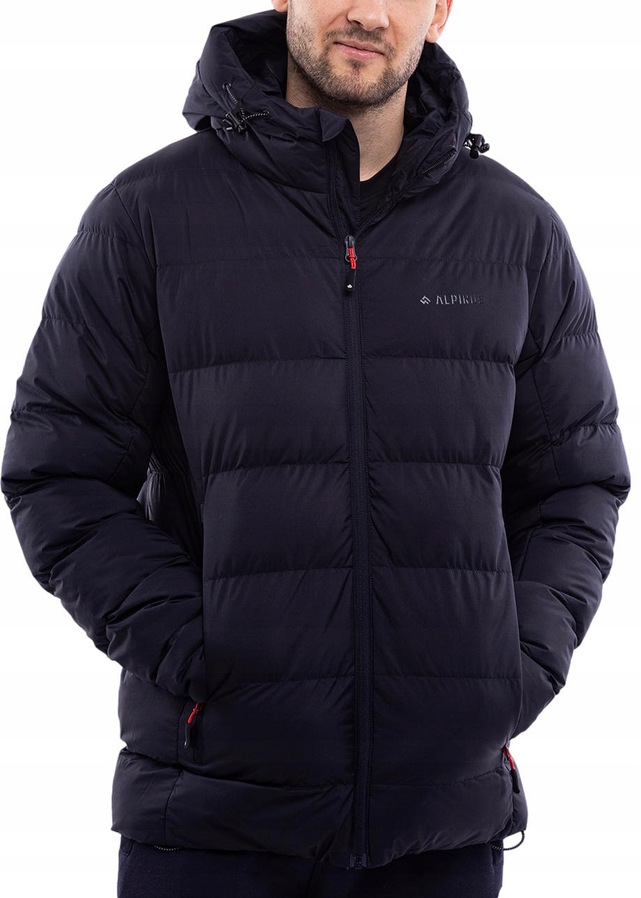 Alpinus Pánská zimní prošívaná teplá bunda s kapucí Furggen, velikost XXL
