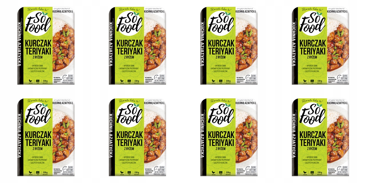 8 x 330 g So Food Kuřecí Teriyaki s rýží Karton