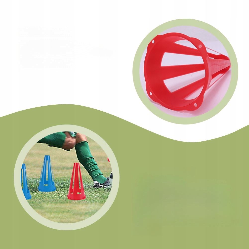 TRENING ELASTYCZNOŚCI PIŁKARSKIEJ PRZESZKODY PACHOŁKI PIŁKARSKIE BRAMKI ŁYŻ Model 14619859256731