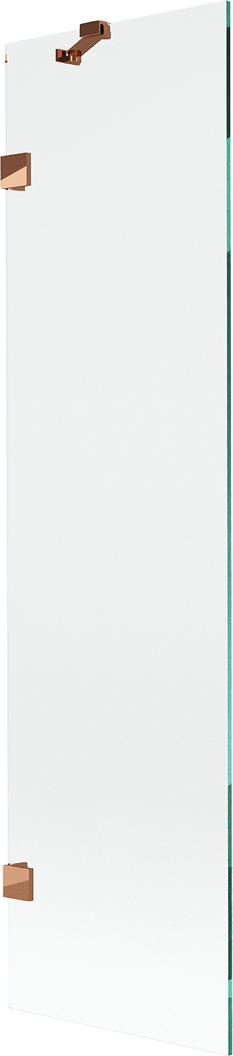 Mexen Lunar sprchová zástěna 1-dílná 50 x 150 cm, transparentní, růžové zla