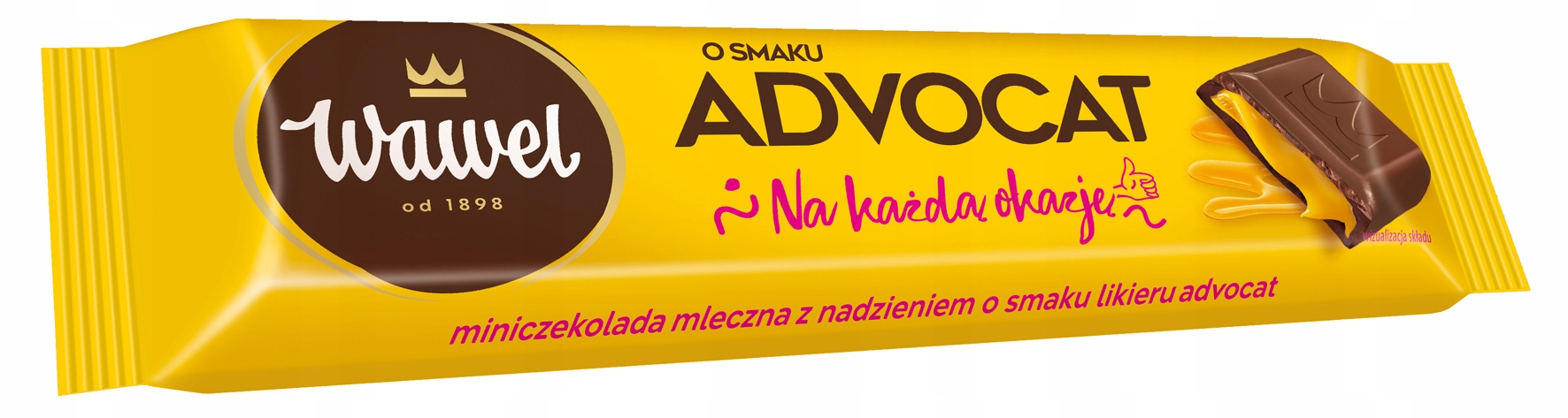 Levně Wawel Tyčinka z mléčné čokolády s náplní s příchutí Advocat 39 g