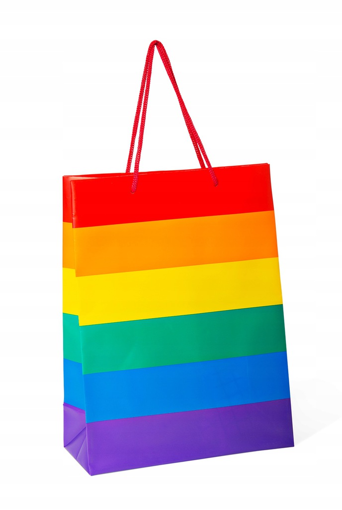 

Tęczowa Torba Prezentowa Pride mocna tęcza Lgbt