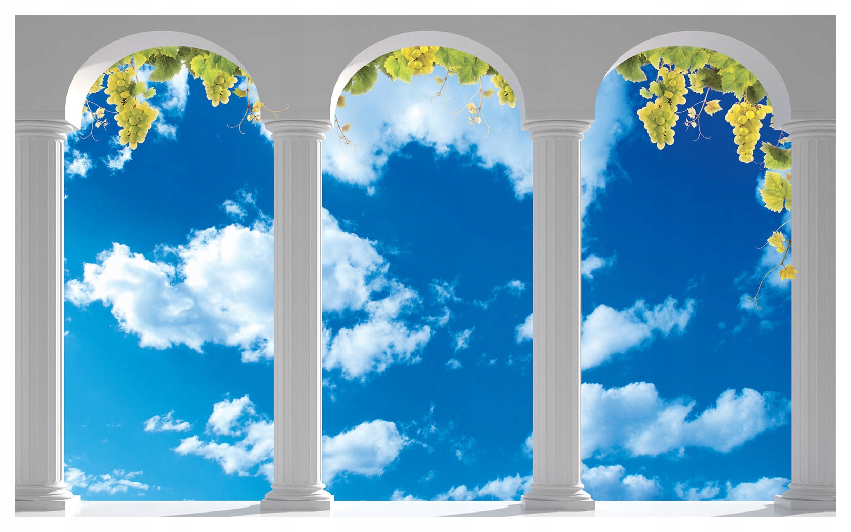 Vliesová fototapeta Oblouky nebe a hroznové víno elegance 350x250 lepidlo