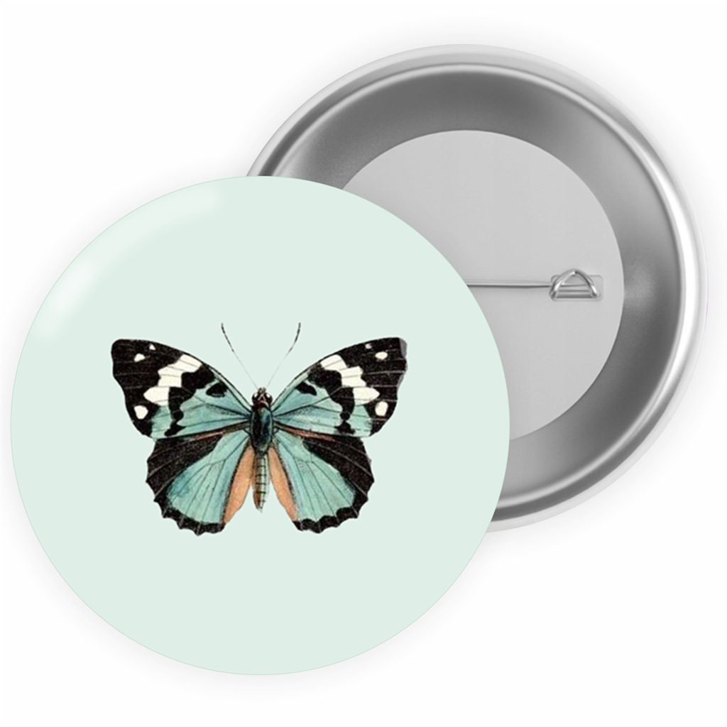 

Przypinka button pin Motyl Mint S