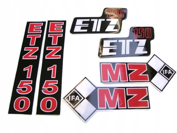 NAKLEJKI MZ ETZ 150 NAKLEJKA KOMPLET