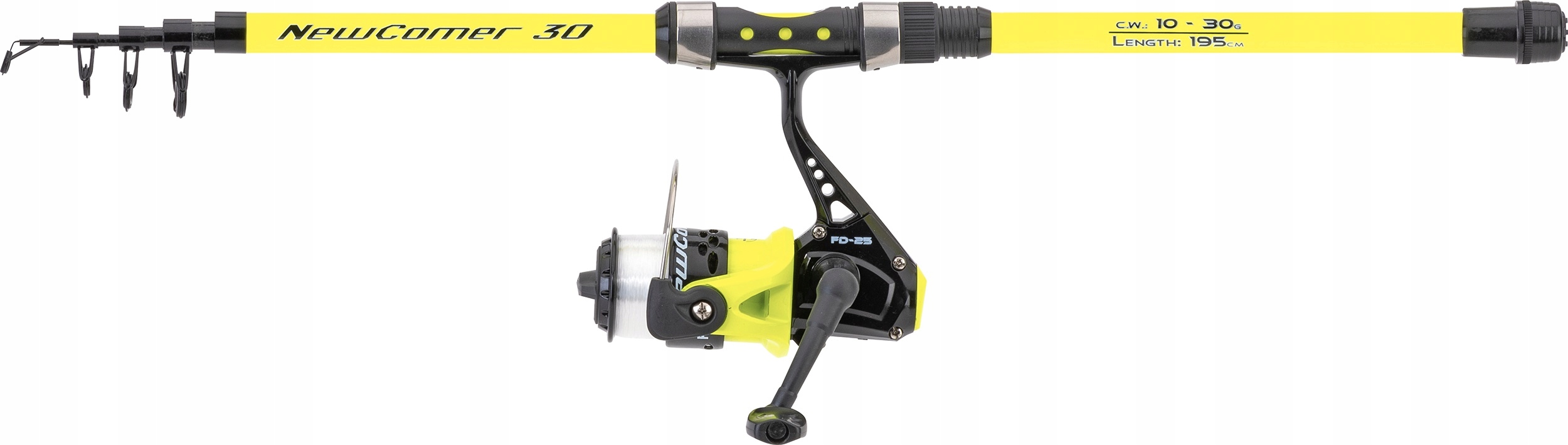 Zestaw Wędkarski Newcomer 1,95M Zielony