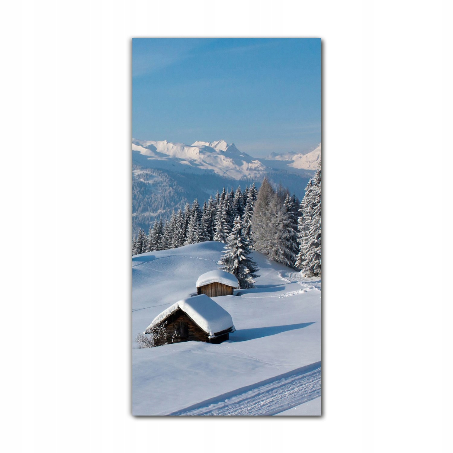 

Obraz na szkle nowoczesny 70x140 Alpy zima śnieg