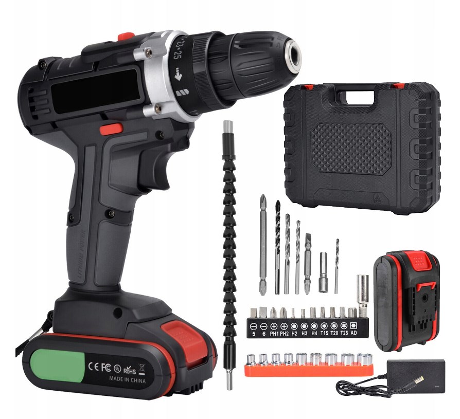 Vrtačka Aku Šroubovák 2xAKUMULÁTOROVÁ 48V Kufr