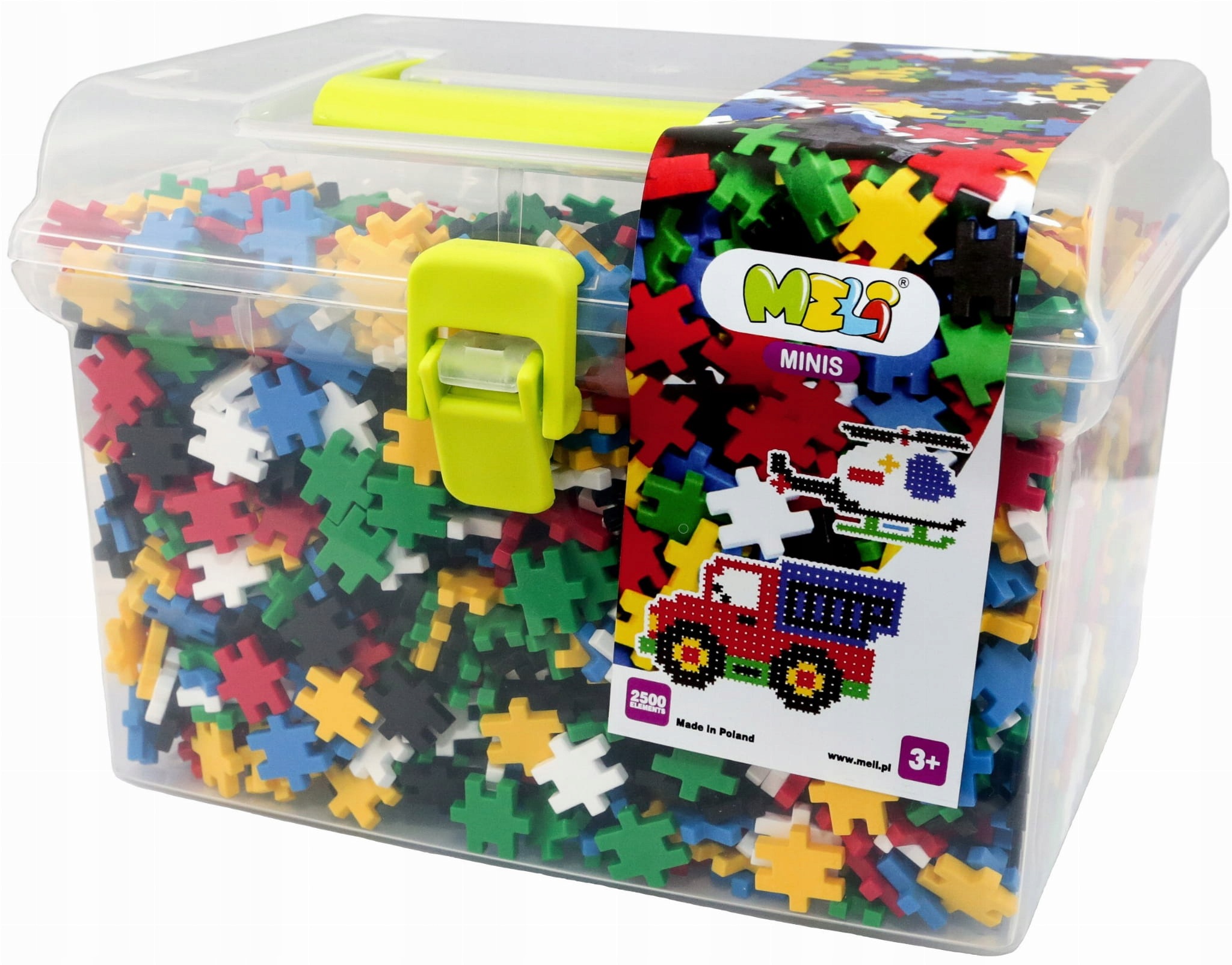 Klocki Konstrukcyjne Wafle Meli Minis Travel Box 2500