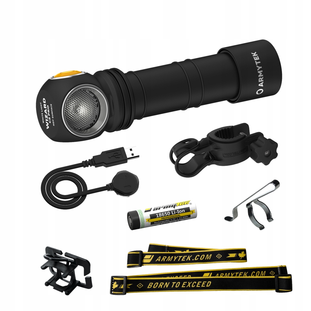 Головний ліхтар Armytek New Wizard C2 Pro USB Warm