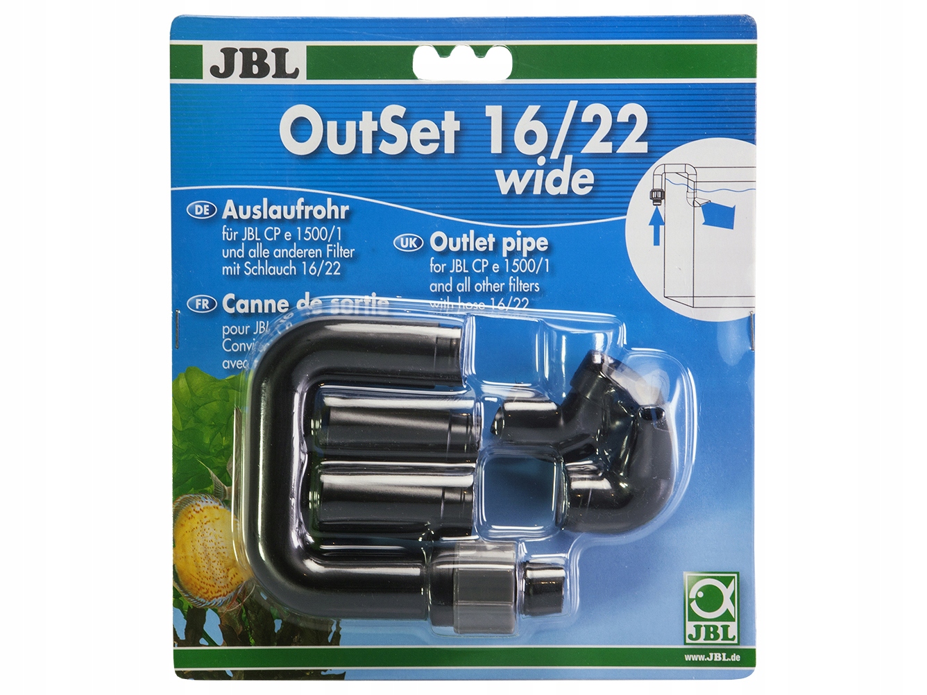 

Jbl Outset Wide 16/22 Wylot Filtra Zewnętrznego