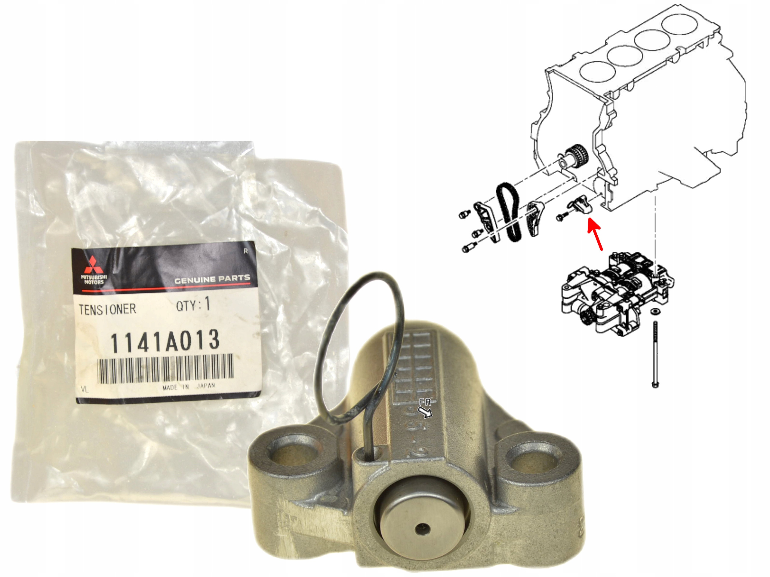 Napínák Řetězu Balančních Válečků 1141A013 Oe Mitsubishi Asx Outlander