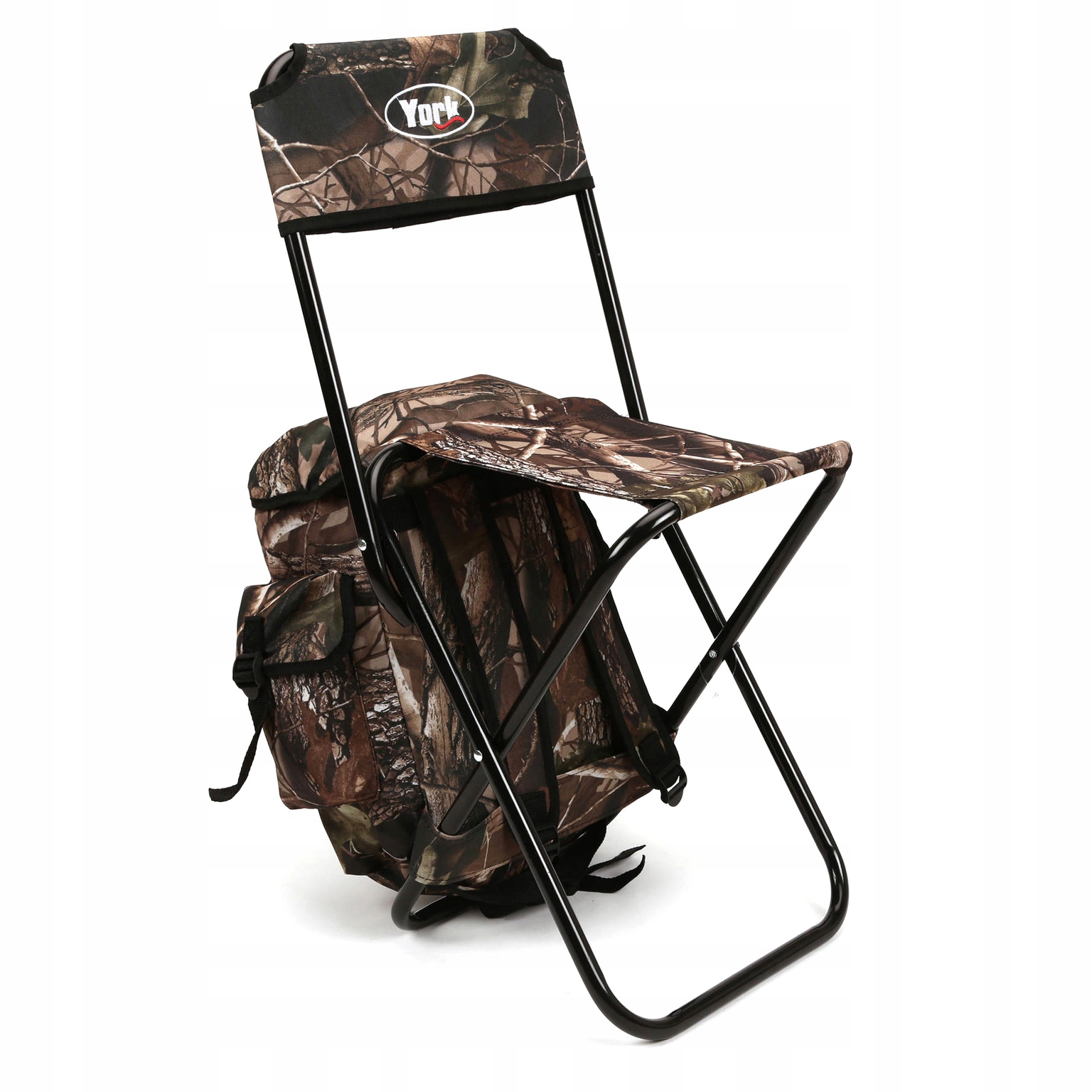 Krzesło Wędkarskie York Z Oparciem+torba Kamuflaż
