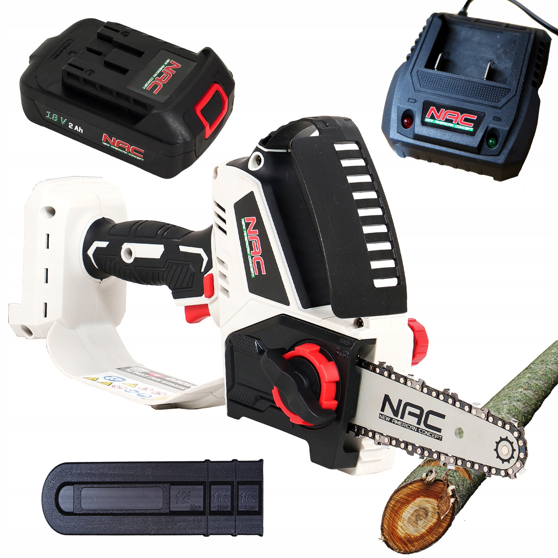 Mini piła łańcuchowa do gałęzi gałęziówka Nac CB18-15-B20-S 15,2cm Zestaw