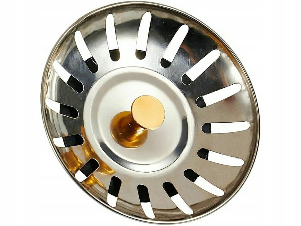 KOREK METALOWY DO ZLEWU ZLEWOZMYWAKA SITKO DUŻE KOSZYK ZATYCZNA SYFON Marka inna