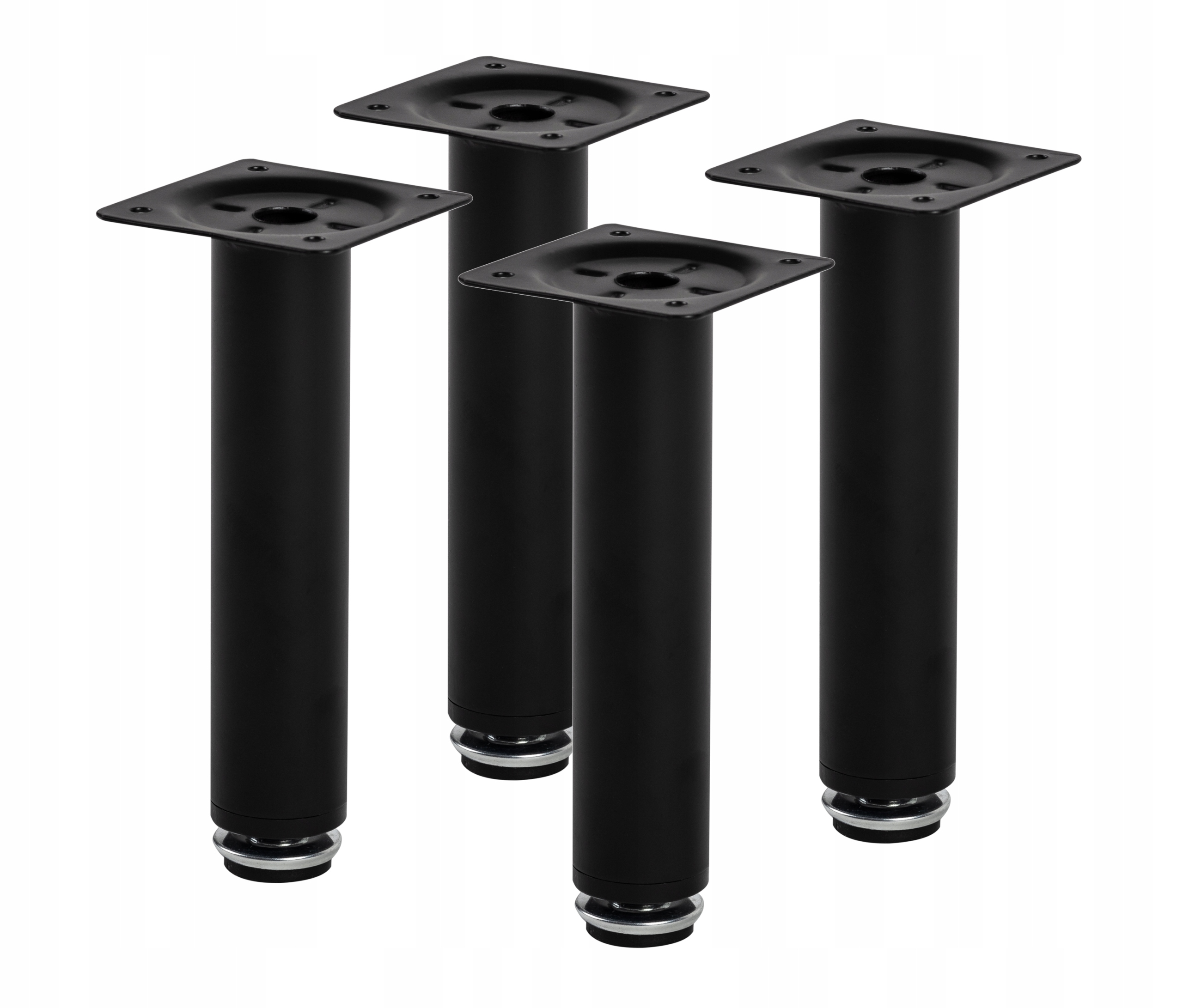 

4x Nóżka Stopka Meblowa Regulowana Czarna H-150 MM