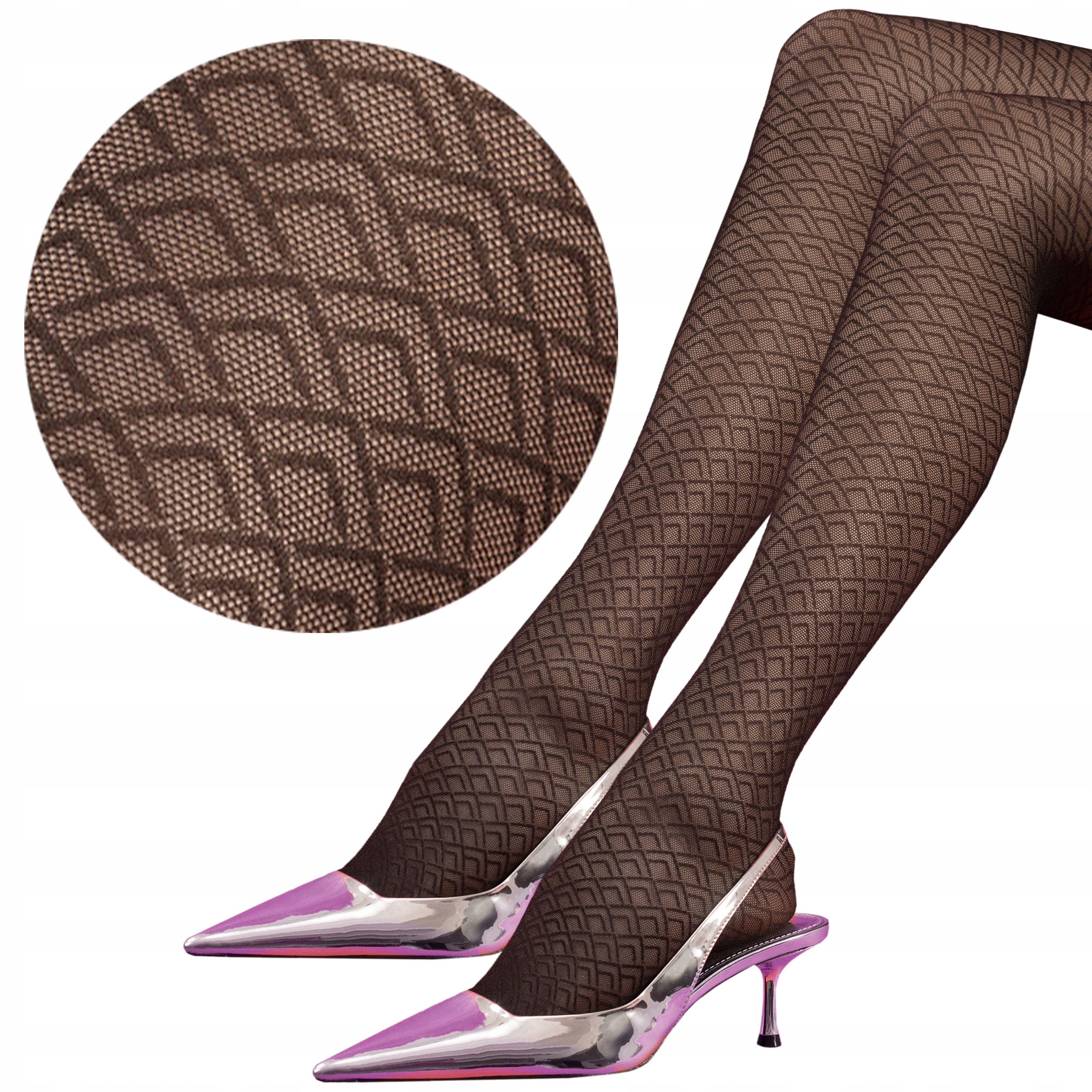 

Fiore rajstopy Night Fever 30 den geometryczne 3-M