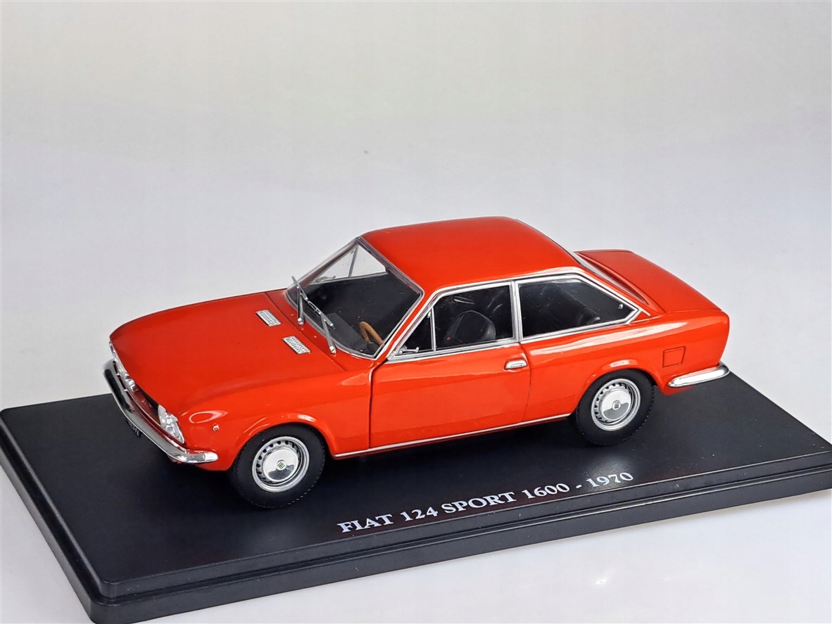 Atlas Fiat 124 Sport 1600 1970 Red 1:24