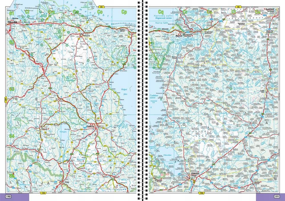 EUROPA 2023 ATLAS SAMOCHODOWY DROGOWY NA SPIRALI FALK Rok wydania 2023