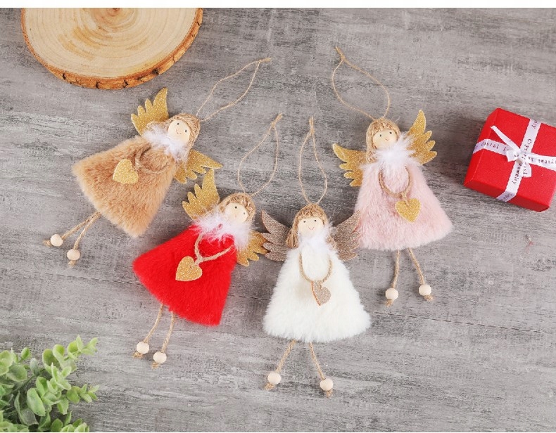 ANIOŁ ANIOŁEK ŚWIĄTECZNY DEKORACJA WISZĄCY Z5 BRĄZ Marka Korbi