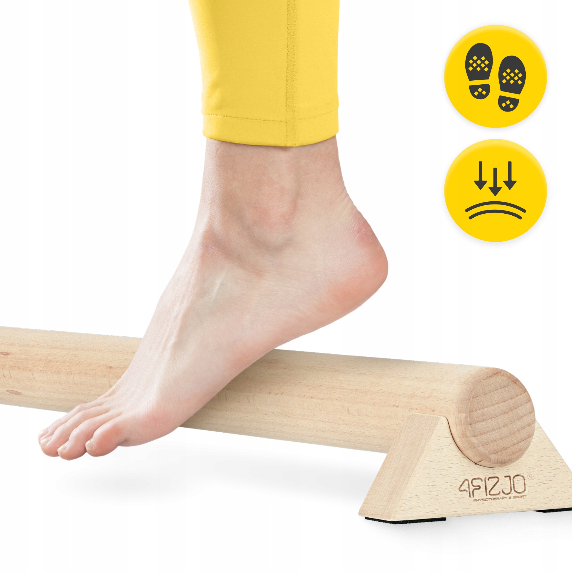 ДЕРЕВ'ЯНА ПЛАТФОРМА ДЛЯ ТРЕНУВАНЬ З БАЛАНСУ БАЛКА-БАЛАНСИР