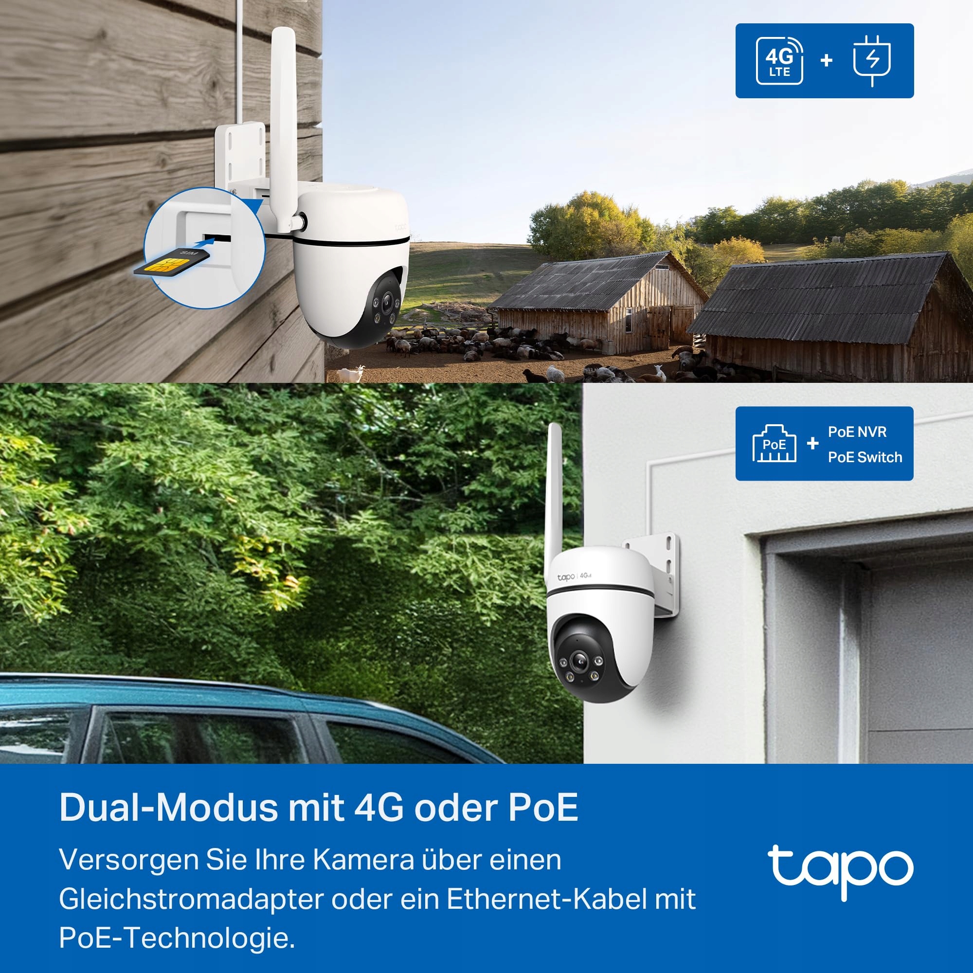 TAPO C501GW Kamera 360° 4G LTE SIM Starlight AI 1080P IP66 Bez WiFi — miniatura 5
