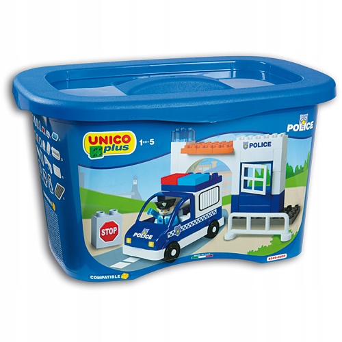 POLICJA POSTERUNEK KLOCKI KONSTRUKCYJNE UNICO 40el