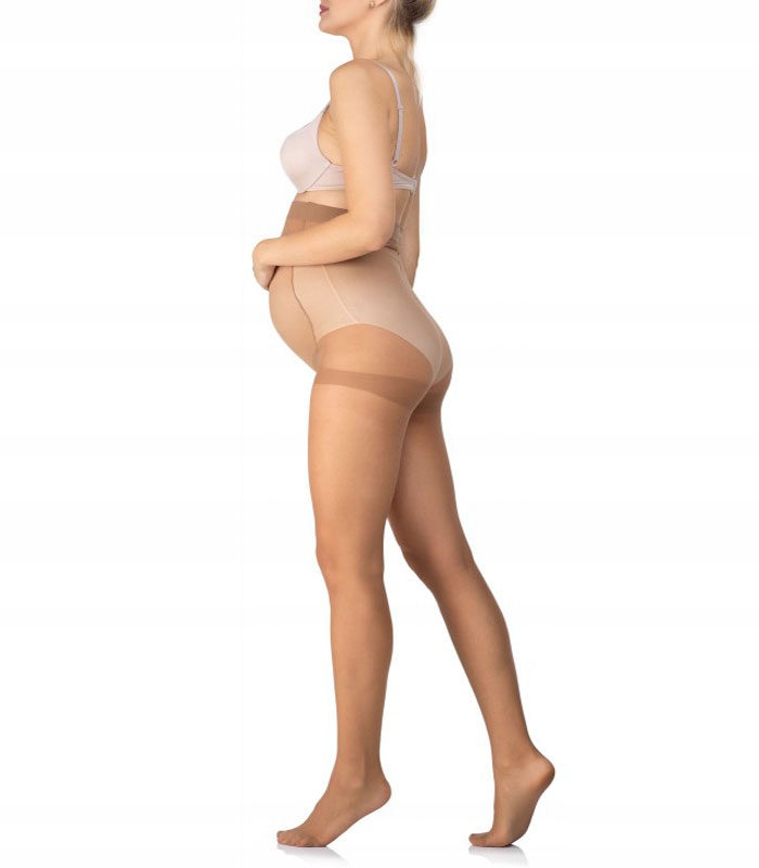 Rajstopy ciążowe na brzuch , elastan , Lida , 20den, brzuszek do 140cm Rozmiar 4