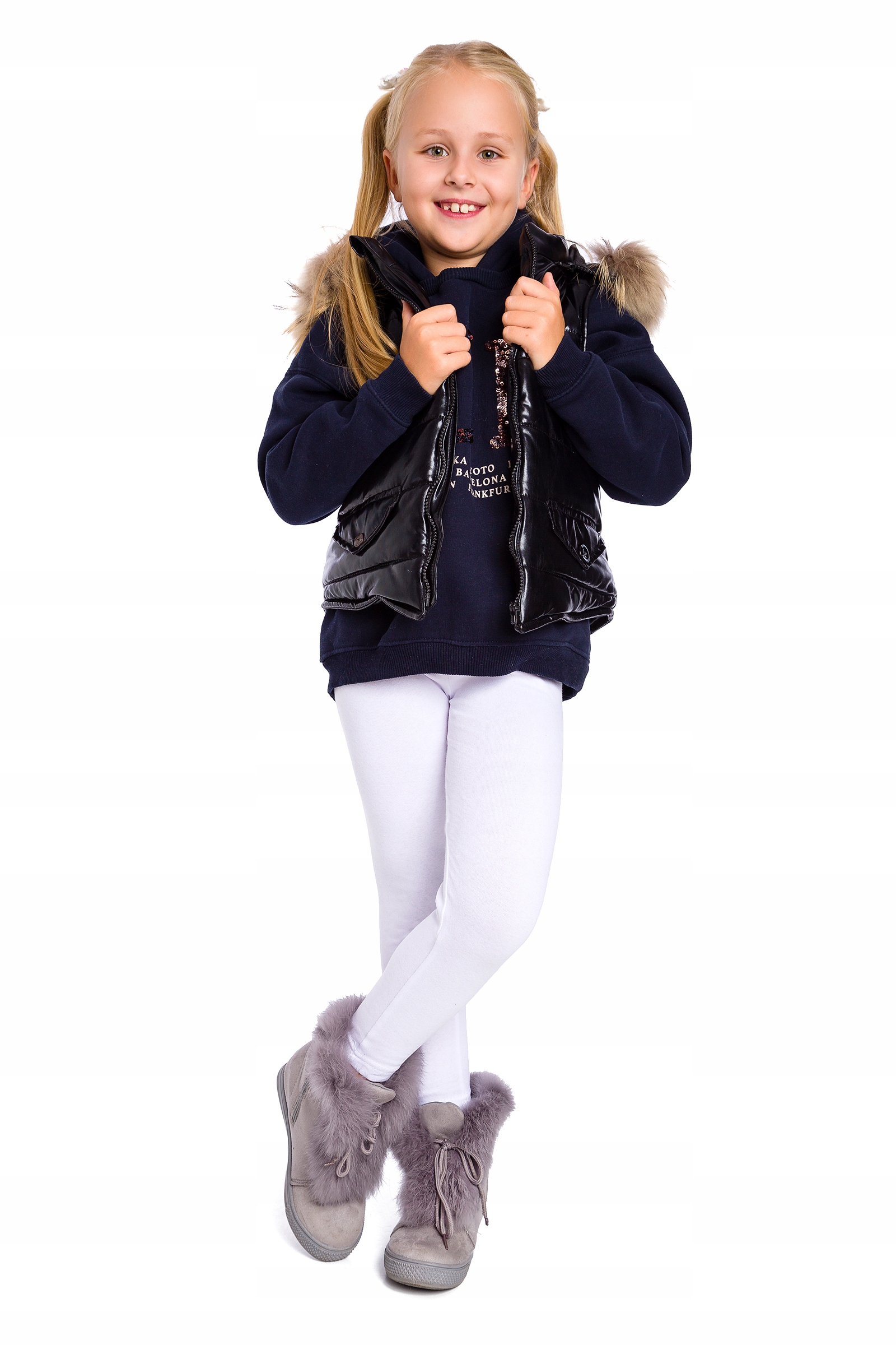 

Dziecięce Legginsy Ocieplane Grube Getry CHILD28