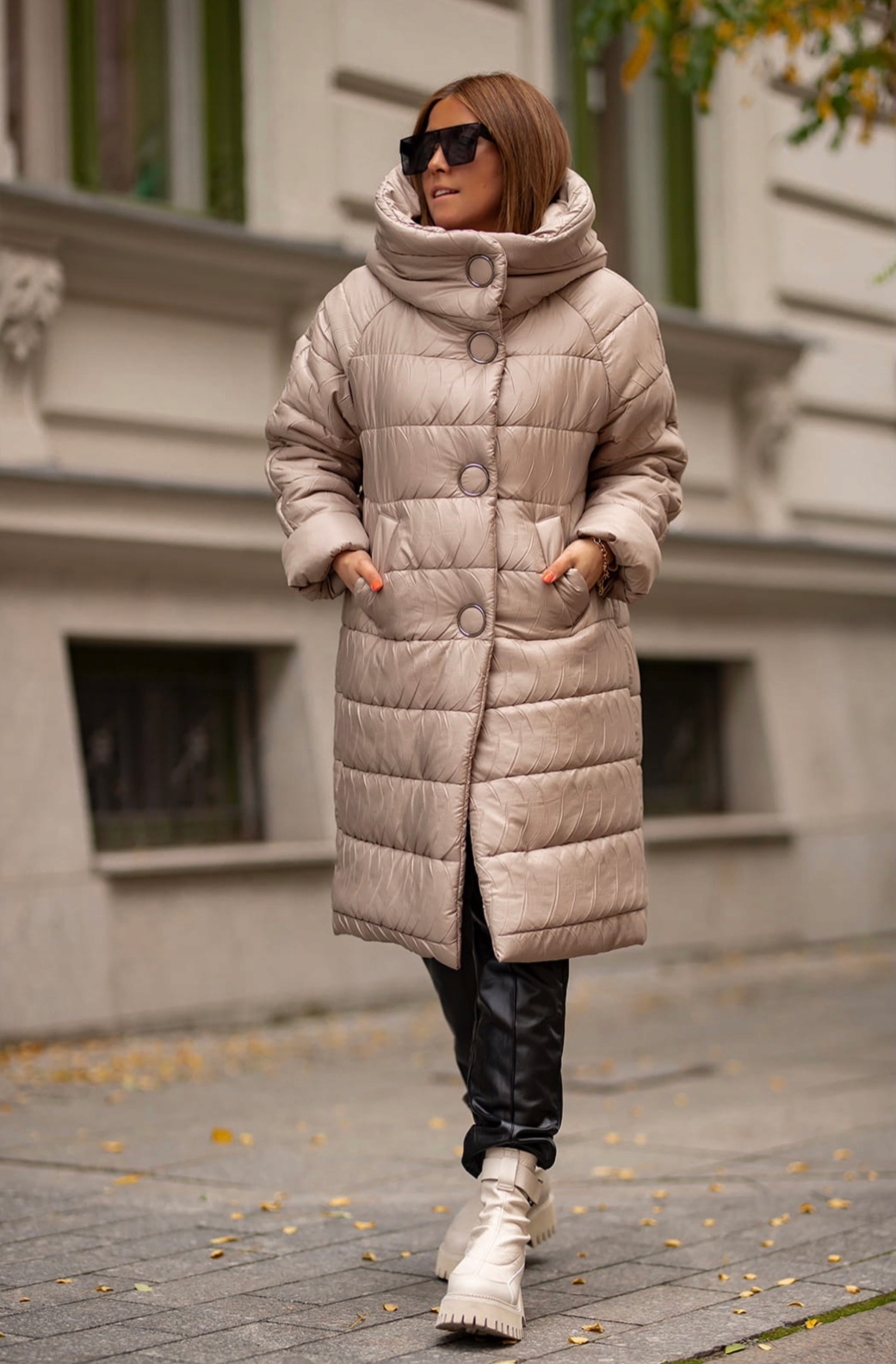 Płaszcz Bastet new collection kamienny beż XL