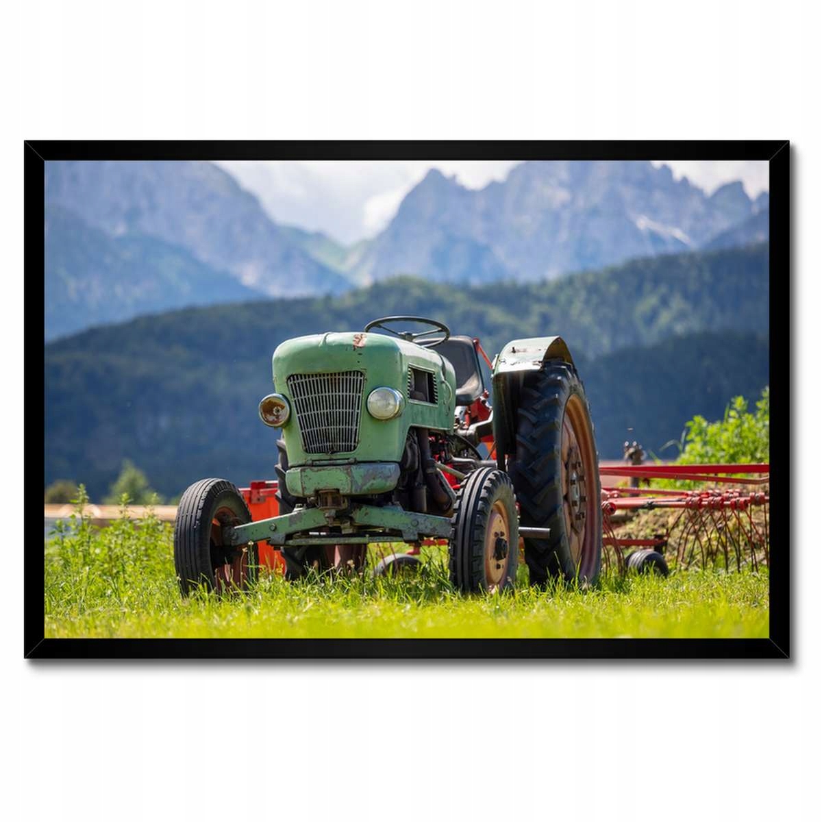 Plakáty v rámu 60x40 Starý traktor v Alpách