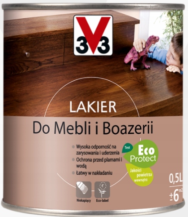 Lakier do mebli i boazerii V33 GRAFIT MAT 1 l Kolor inny kolor