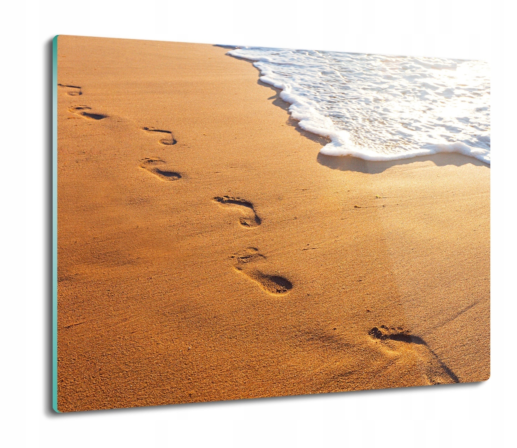 

Plaża morze ślady 60x52 deska kuchenna szklana