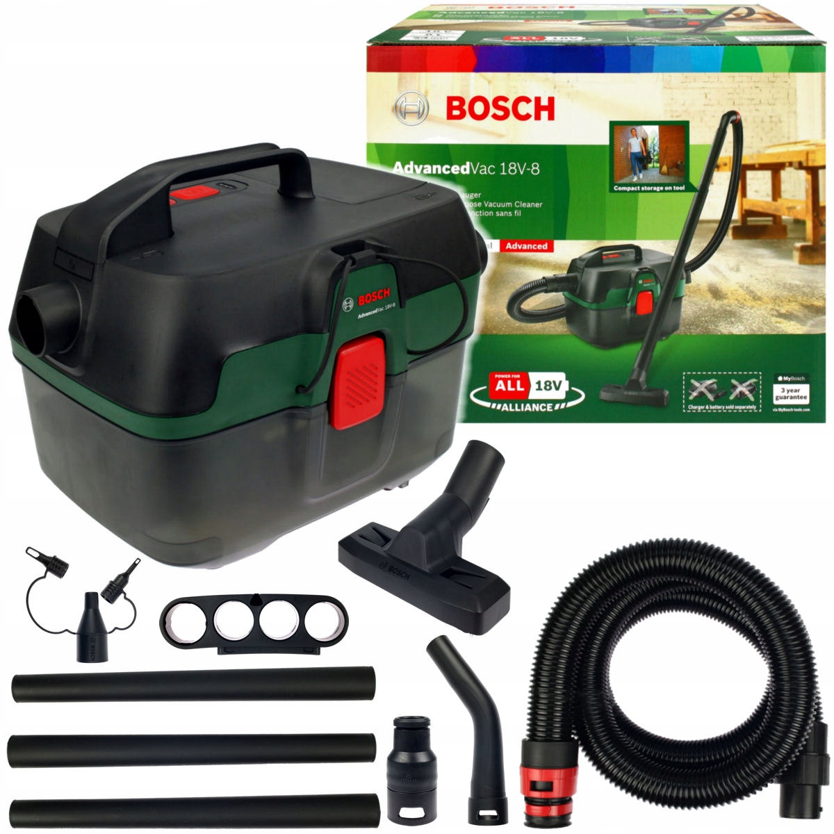 

Odkurzacz Na Sucho I Mokro Advancedvac 18V-8 Bosch