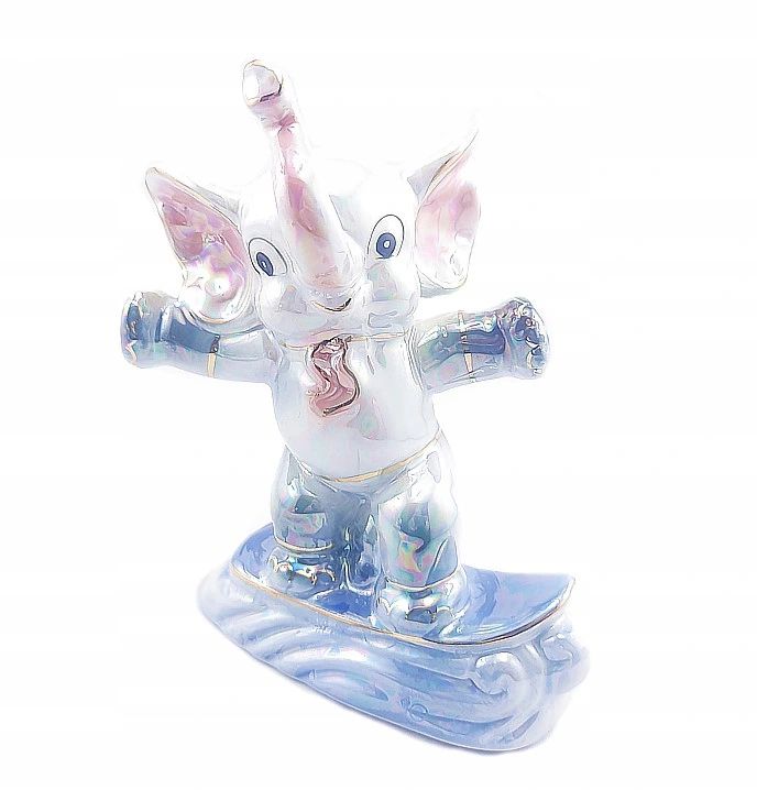 

Piękna Figurka/ Słonik Surfer Słoń/szczęście