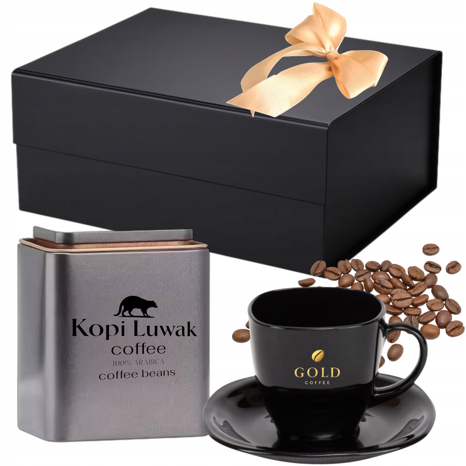 Dárková sada káva Kopi Luwak figurka v elegantní krabičce Dárek