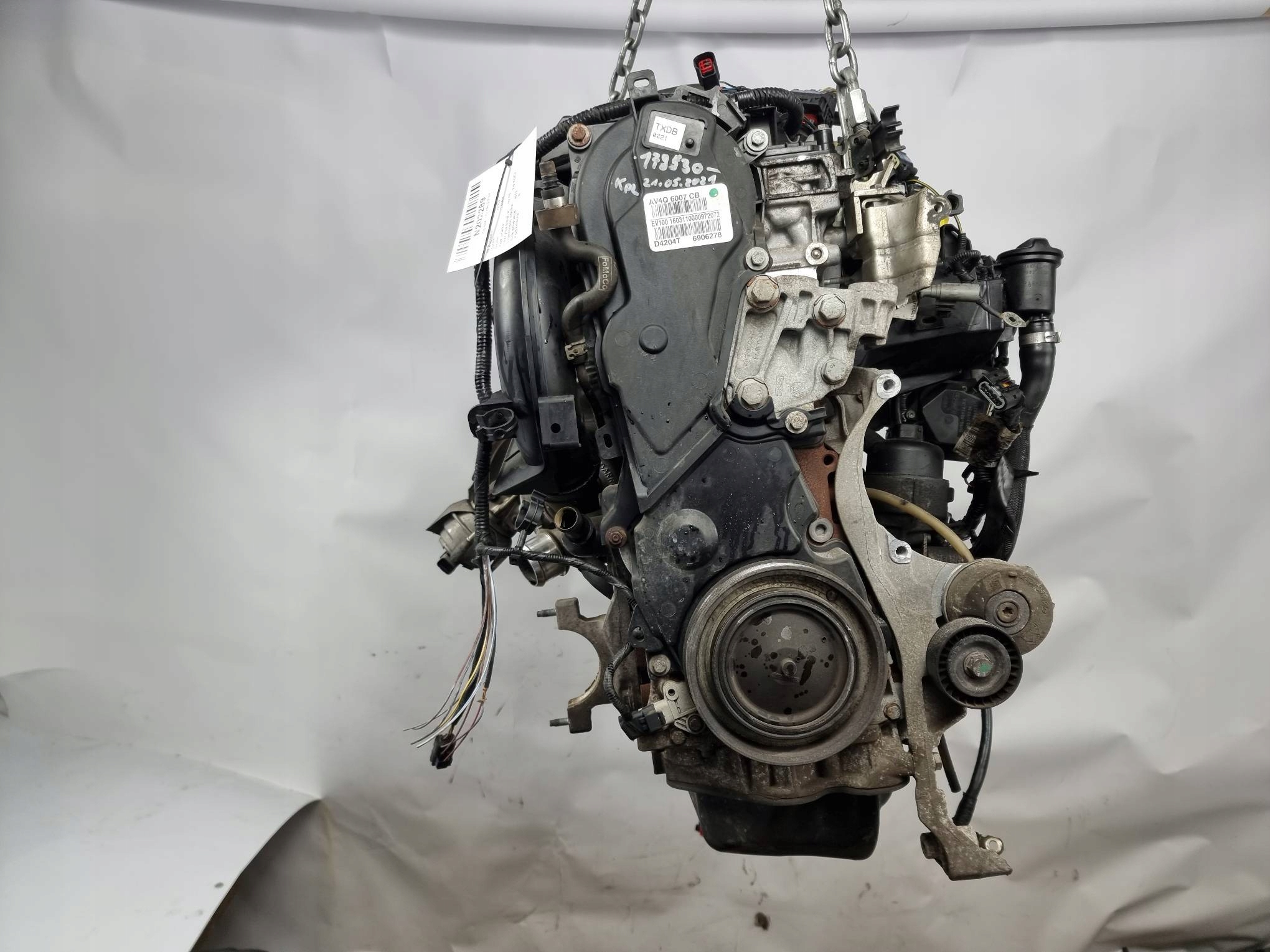 engine complete AV4Q 6007 163 KM CB FORD C-MAX