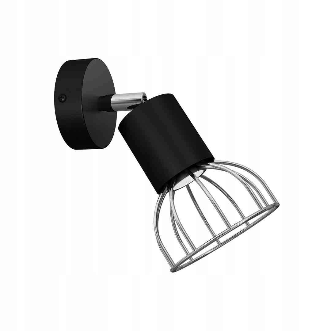 Nástenná lampa Dante Black/Silver Milagro IP20