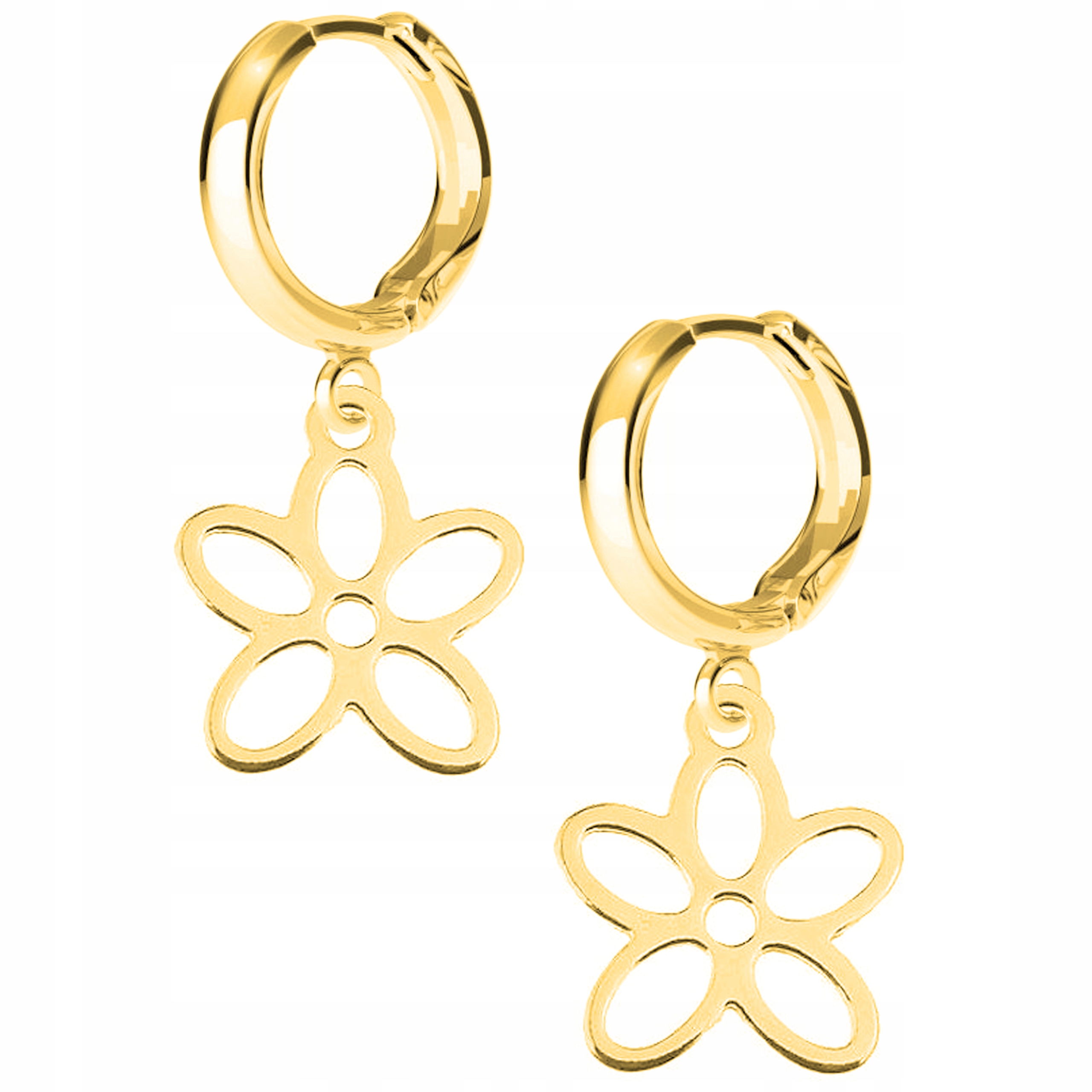 Náušnice zlaté Květ Květina Flower 925