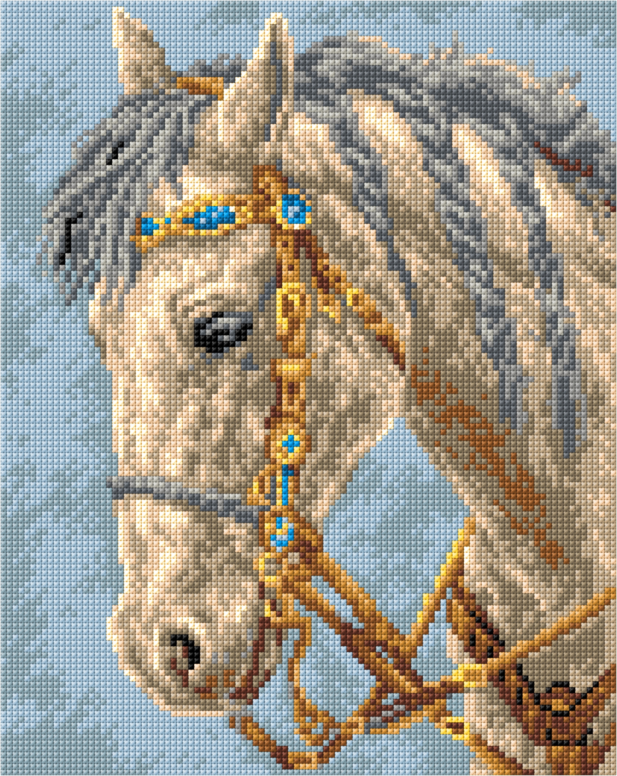 Vyšívací sada kanva mulina 24*30cm 6032