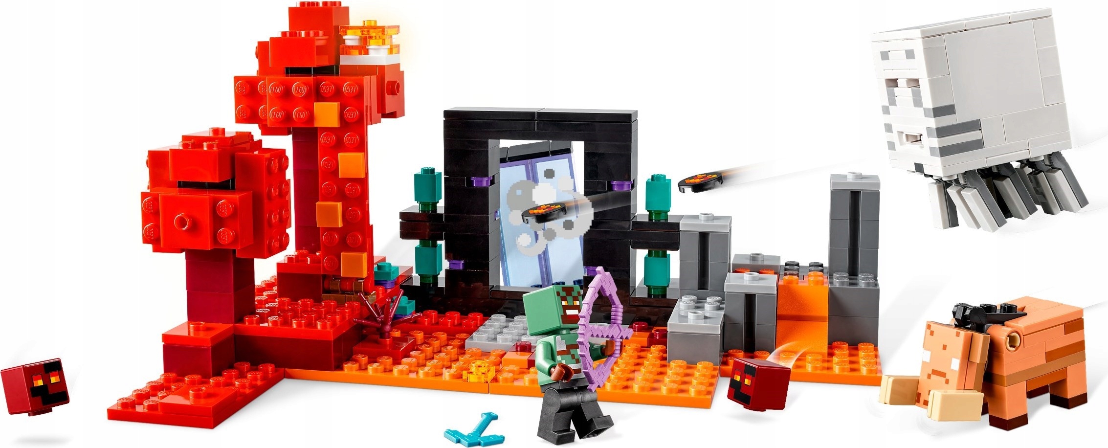 LEGO 21255 KLOCKI MINECRAFT - ZASADZKA PORTAL NETHERU + TORBA NA PREZENT EAN (GTIN) 5702017583310