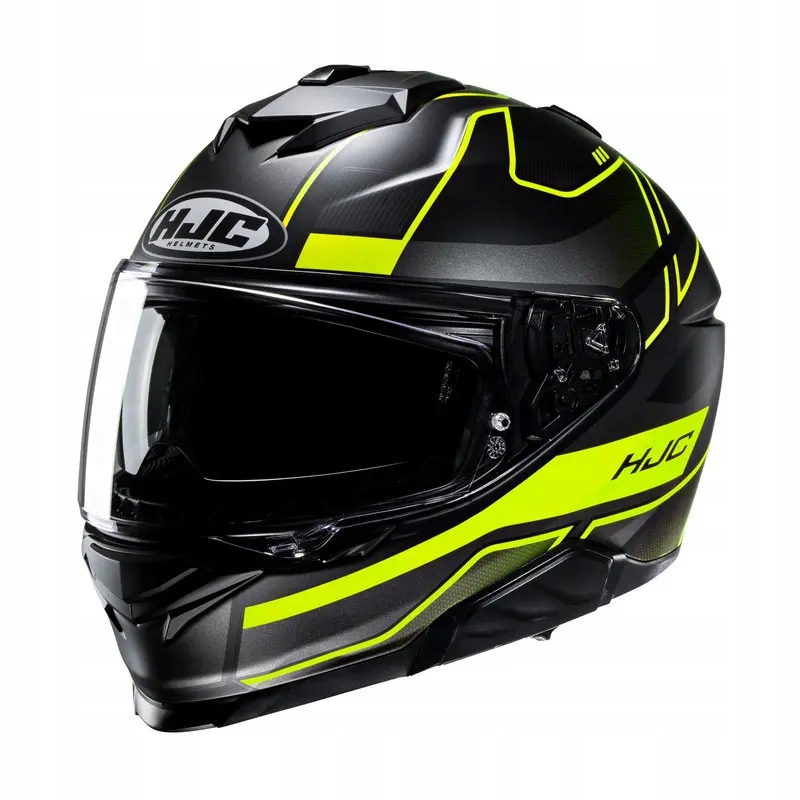 Integrálna motocyklová prilba Hjc I71 Iorix Black/Yellow L