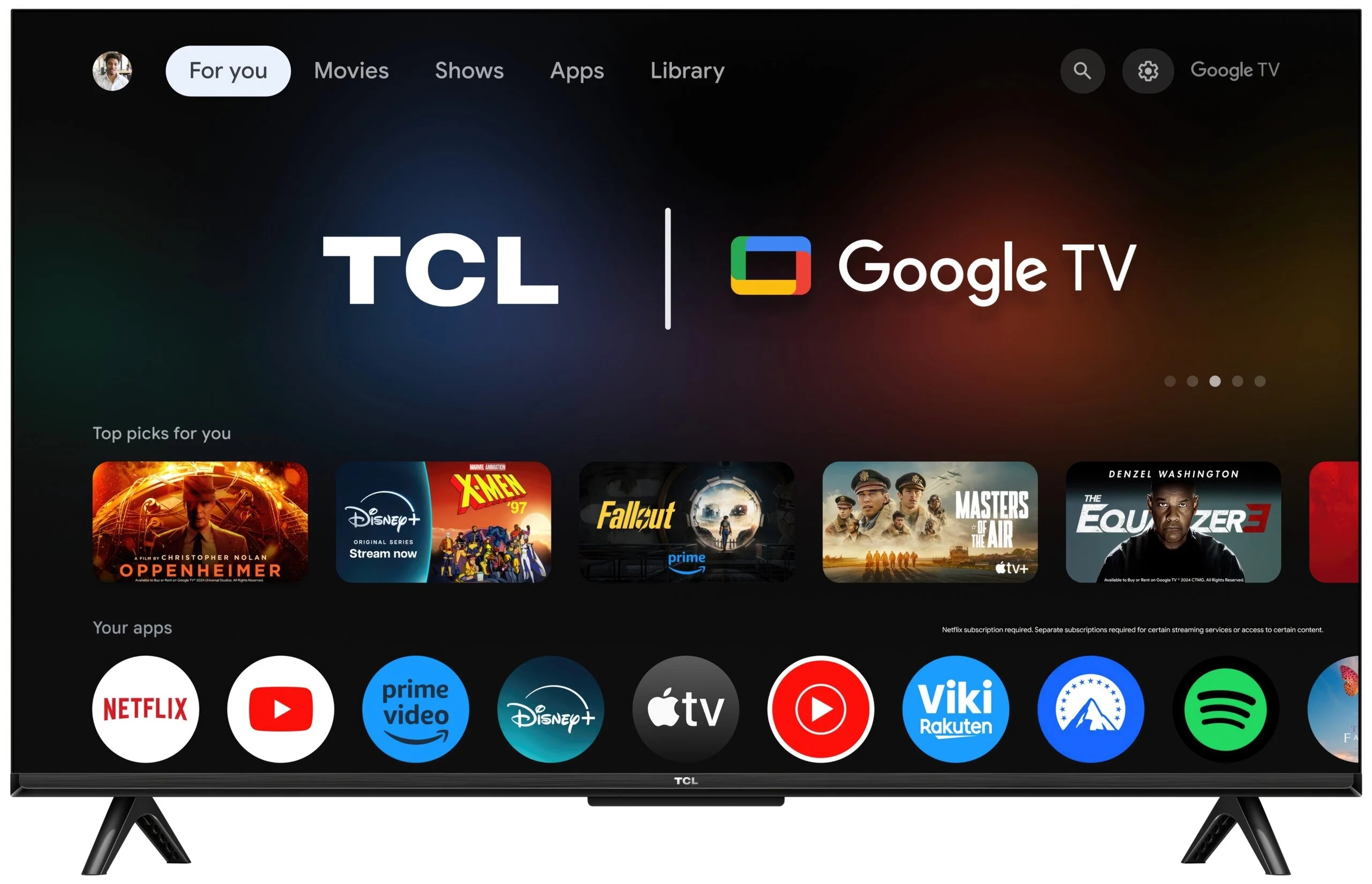 Telewizor 50 cali Led Tcl 50V6C 4K Uhd Google Tv czarny