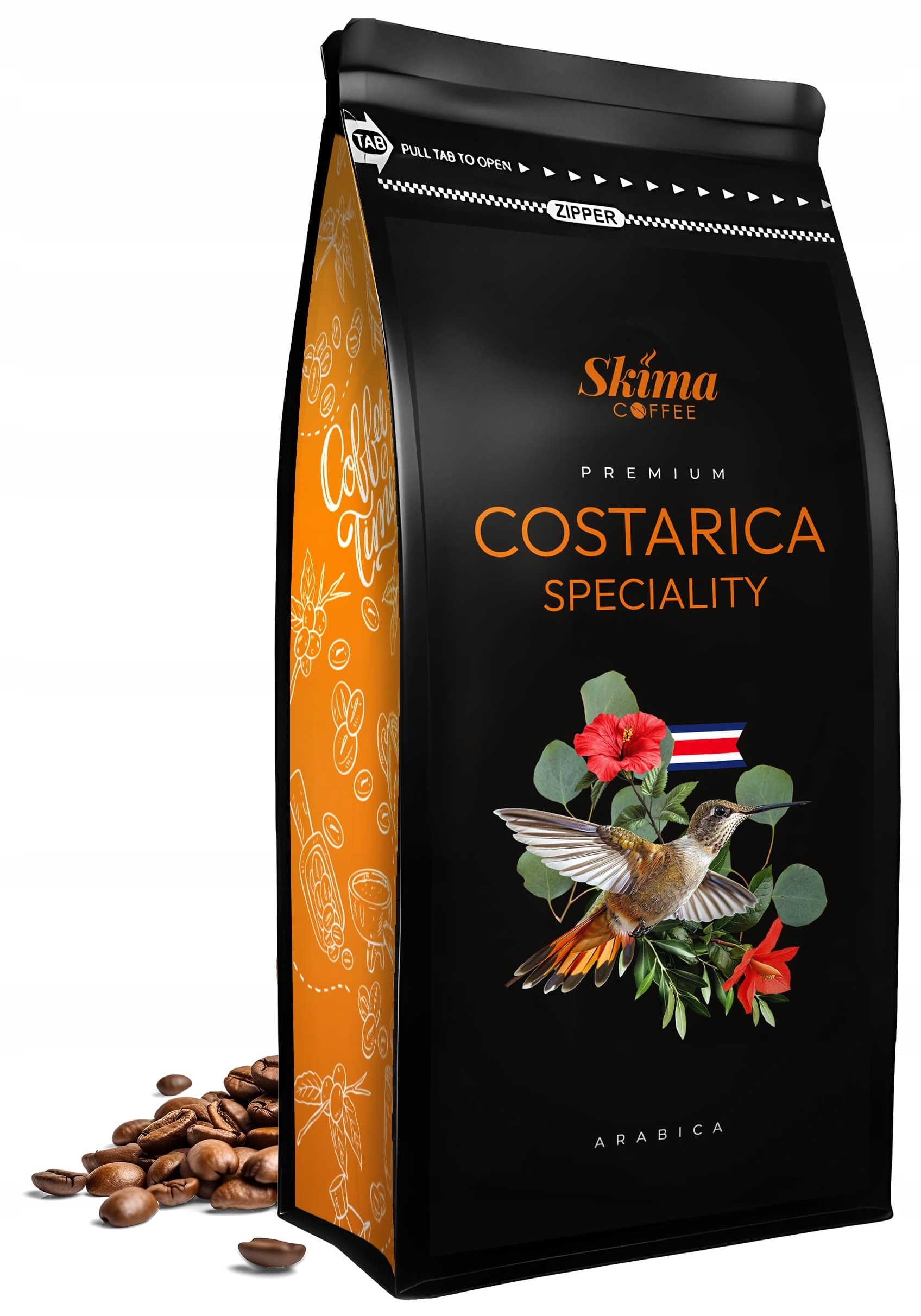 Káva zrnková 1 kg Kostarika Speciality 100% Arabica Čerstvě pražená Dárek