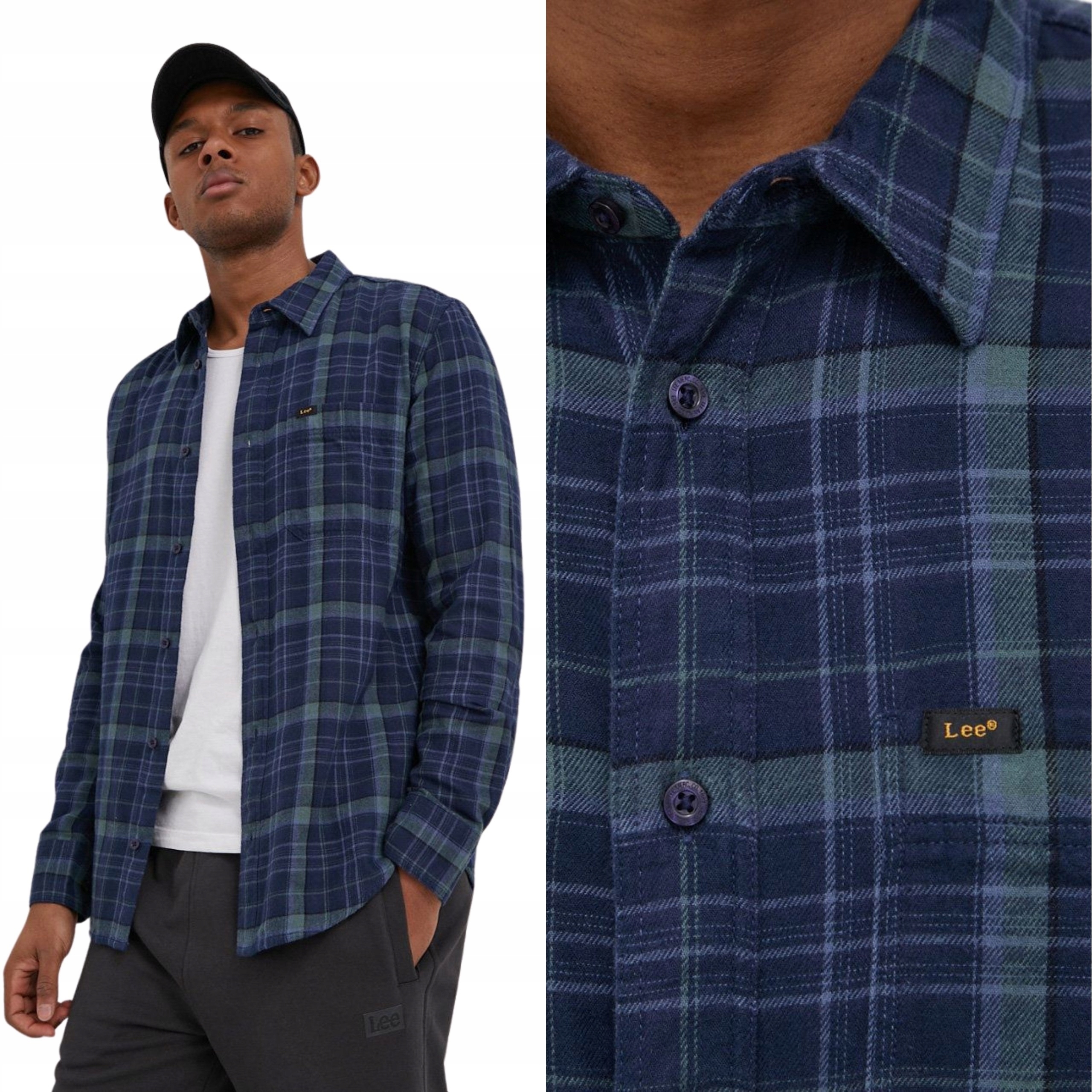 Lee košile Reguar navy Leesure Shirt S