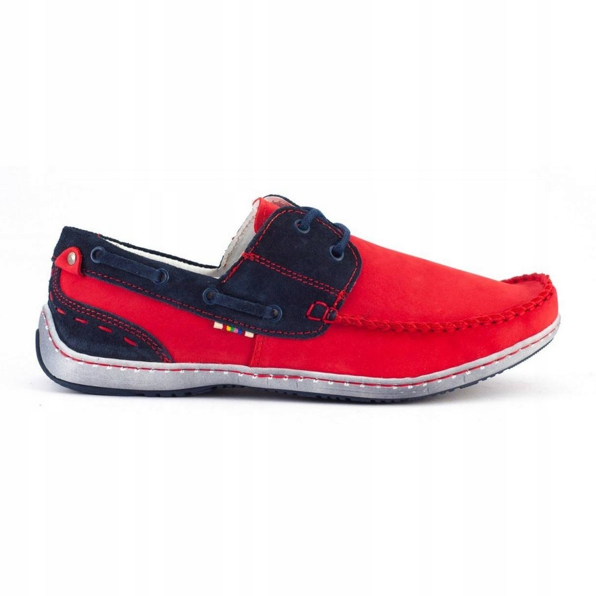 

Mokasyny męskie Komodo Czerwone 104476 r.43