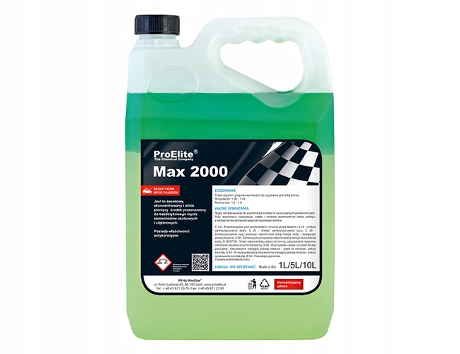 

Proelite Max 2000 Środek Do Mycia Samochodów 5L